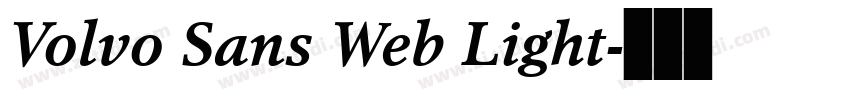 Volvo Sans Web Light字体转换